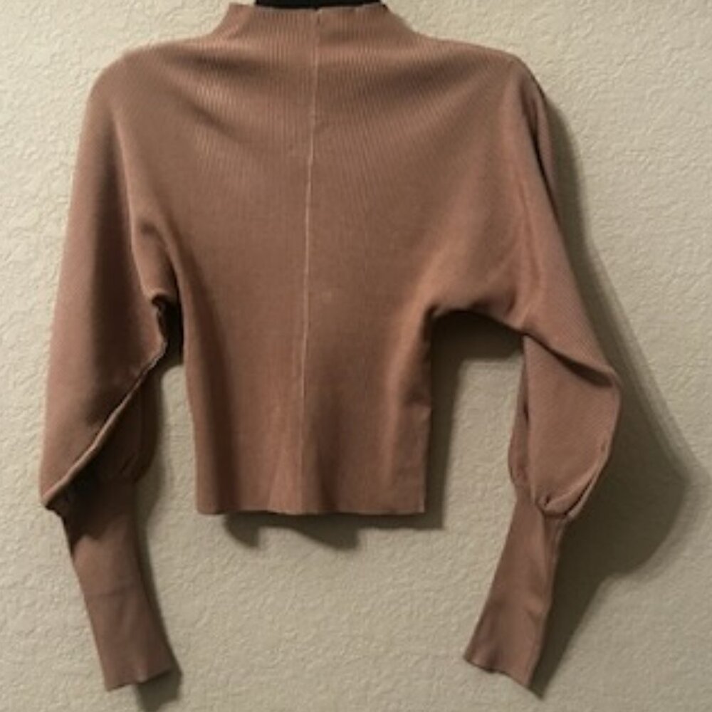NWOT Zara Dolman Sleeve Fitted Pullover Top Sweater - Picture 8 of 9